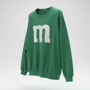 Green M&M style Sweatshirt